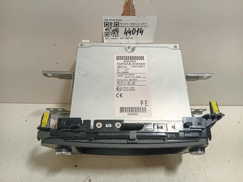 Unità Autoradio 86140-0D220 GPS NAVI Toyota Yaris IV 2017