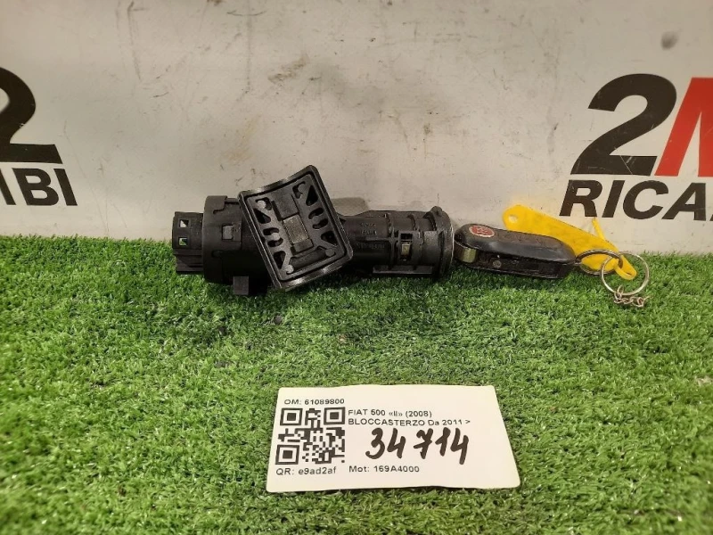 Bloccasterzo 61089800 BLOCCHETTO ACCENZIONE + CHIAVE Fiat 500 II 2008