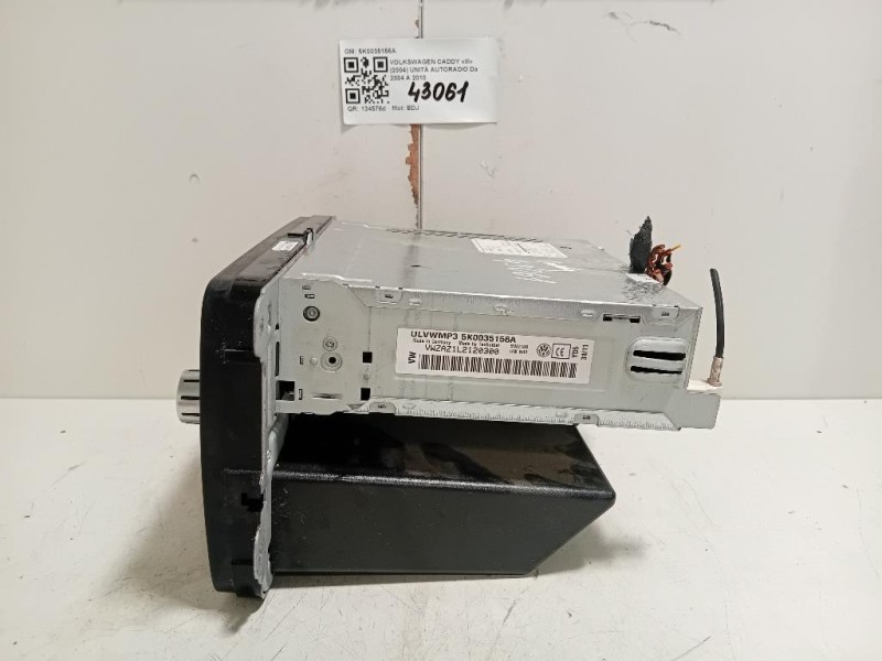 Unità Autoradio 5K0035156A Volkswagen Caddy III 2004