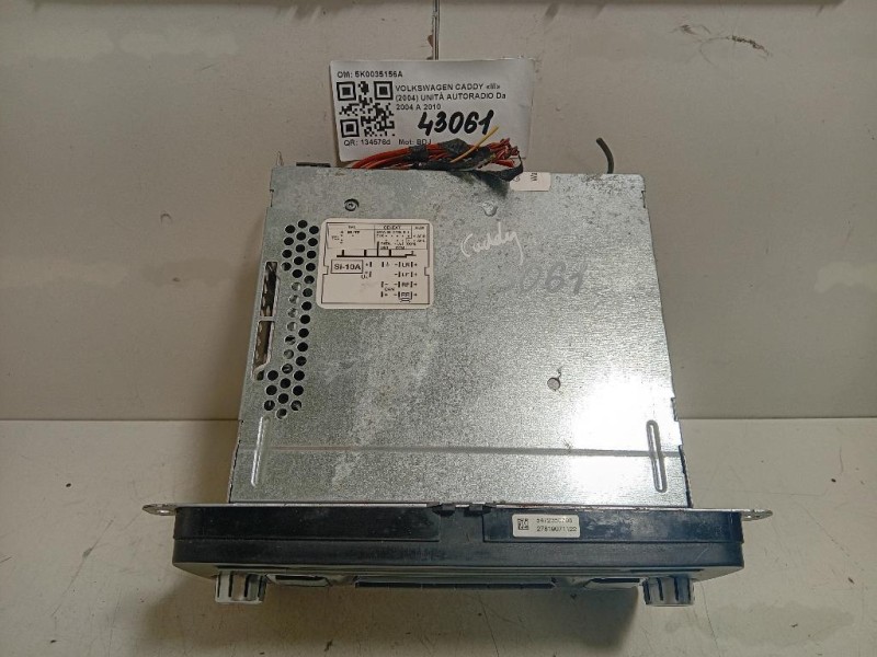 Unità Autoradio 5K0035156A Volkswagen Caddy III 2004