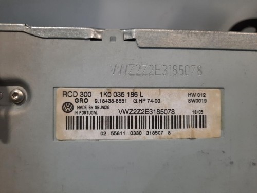 Unità Autoradio 1K0035186L Volkswagen GOLF V 2004