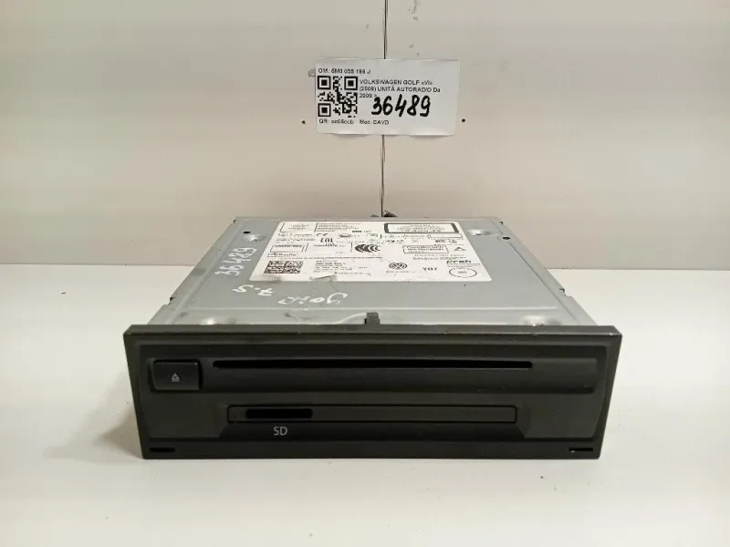 Unità Autoradio 5M0 035 186 J Volkswagen GOLF VI 2009