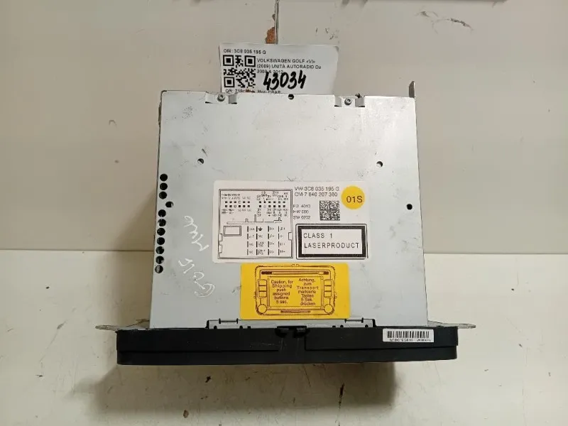 Unità Autoradio 3C8 035 195 G Volkswagen GOLF VI 2009