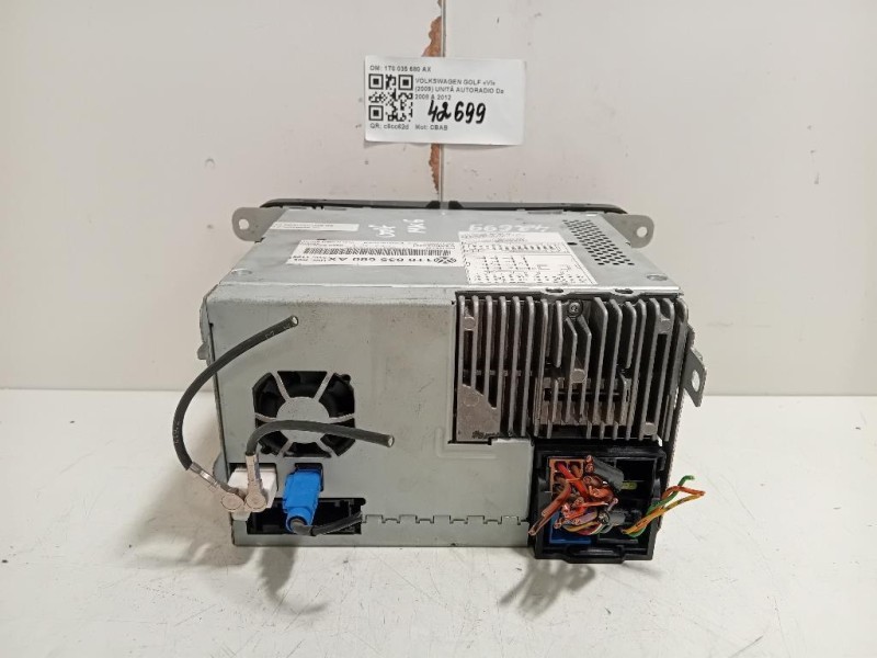 Unità Autoradio 1T0035680AX Volkswagen GOLF VI 2009
