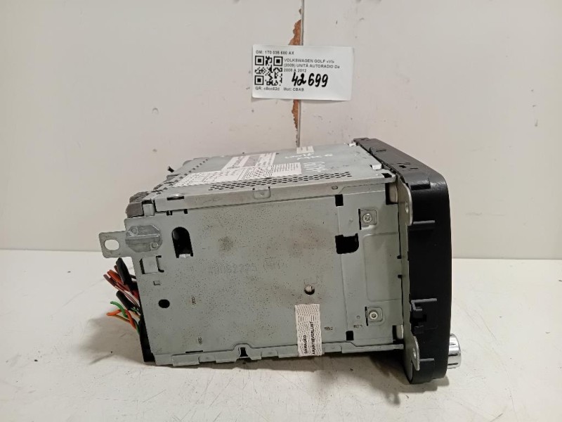 Unità Autoradio 1T0035680AX Volkswagen GOLF VI 2009