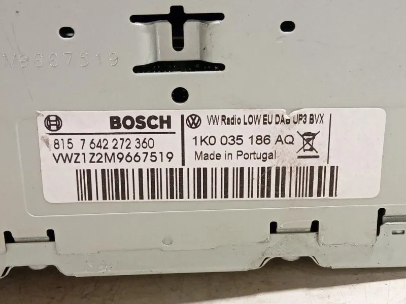 Unità Autoradio 1K0035186 Volkswagen GOLF VI 2009