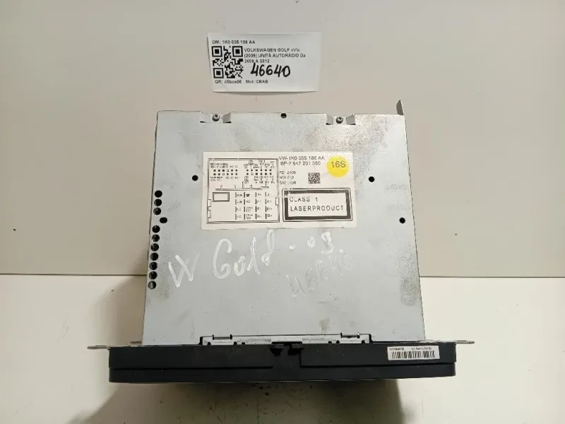Unità Autoradio 1K0 035 186 AA Volkswagen GOLF VI 2009