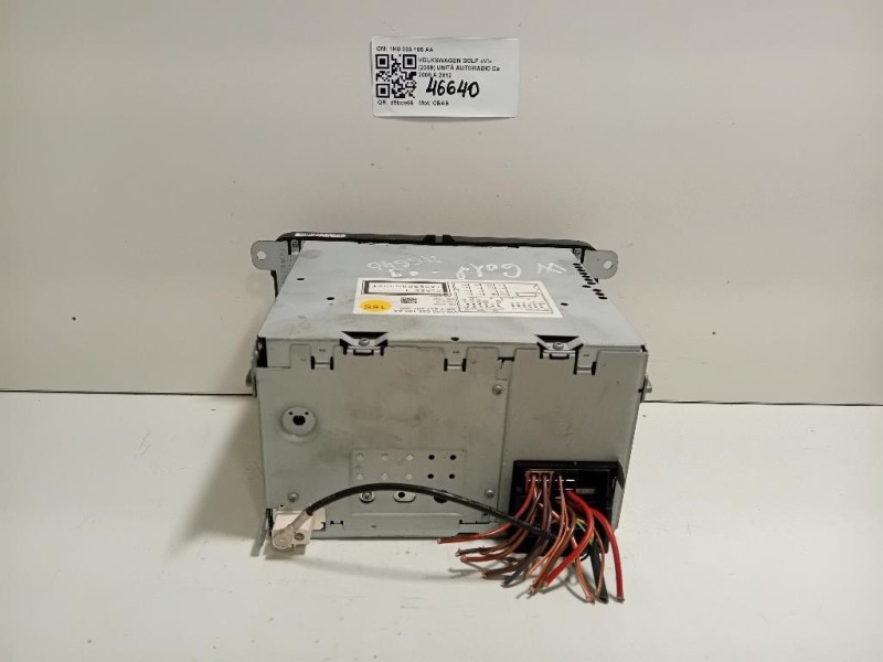 Unità Autoradio 1K0 035 186 AA Volkswagen GOLF VI 2009
