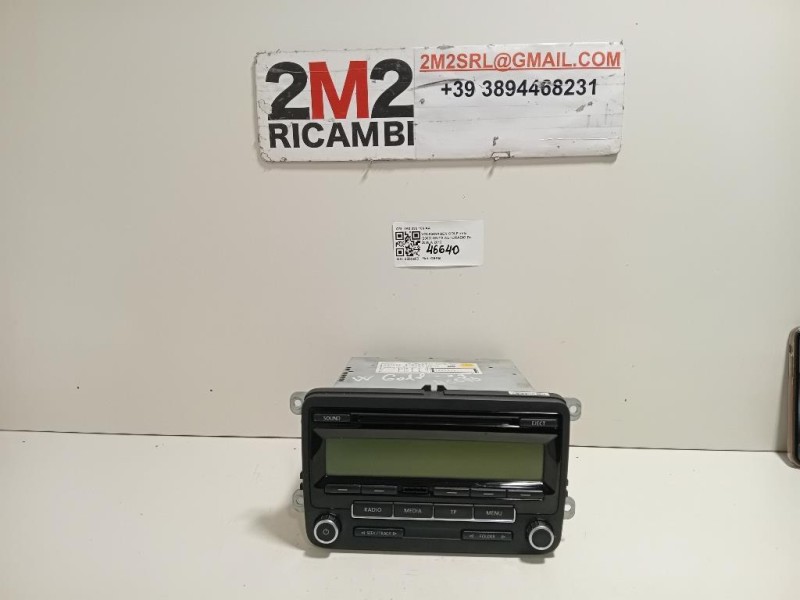 Unità Autoradio 1K0 035 186 AA Volkswagen GOLF VI 2009