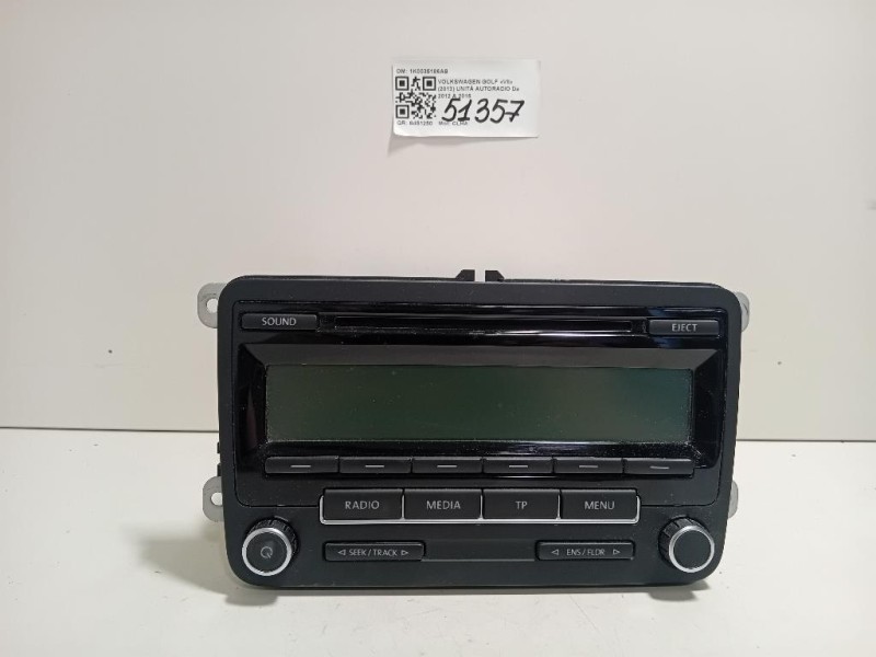 Unità Autoradio 1K0035186AB Volkswagen GOLF VII 2013