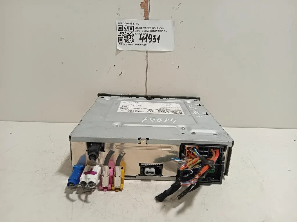 Unità Autoradio 3Q0 035 874 C 3Q0035874C Volkswagen GOLF VII 2013