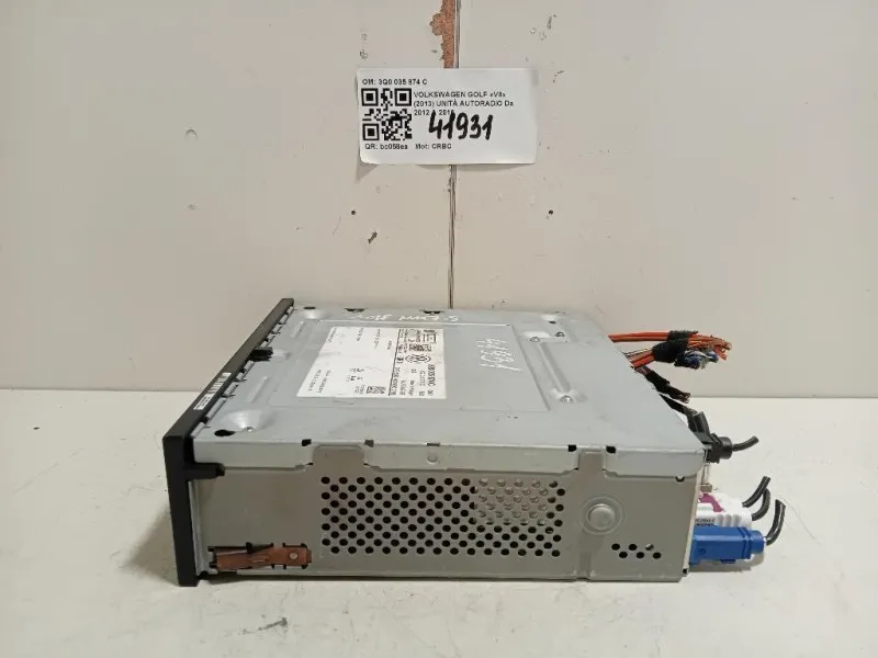 Unità Autoradio 3Q0 035 874 C 3Q0035874C Volkswagen GOLF VII 2013