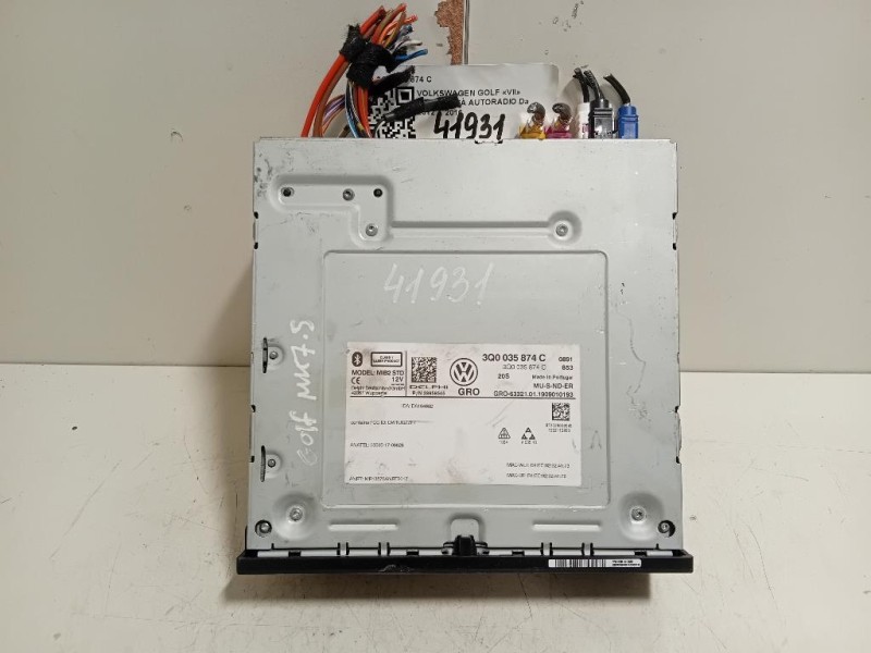 Unità Autoradio 3Q0 035 874 C 3Q0035874C Volkswagen GOLF VII 2013
