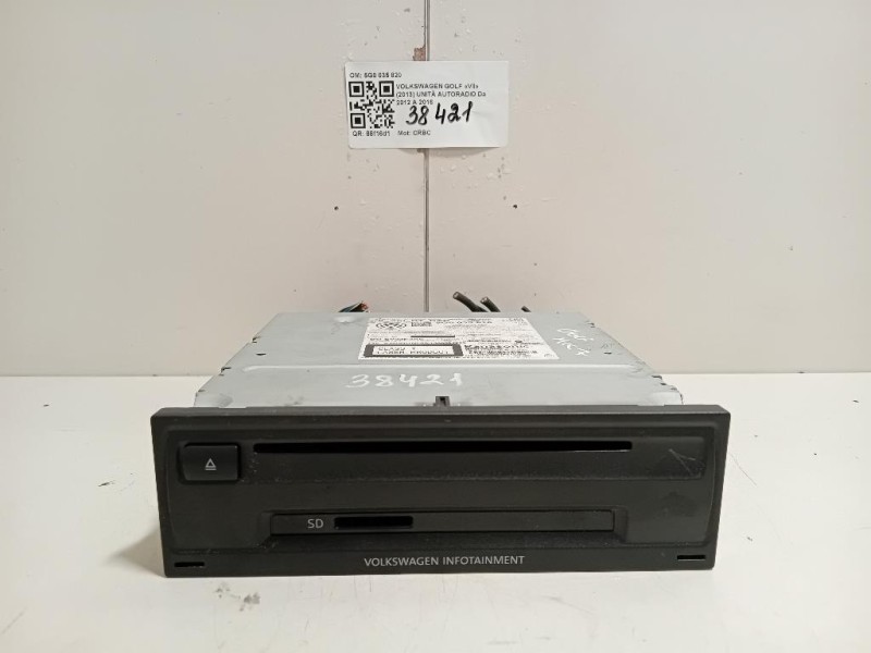 Unità Autoradio 5G0035820 Volkswagen GOLF VII 2013