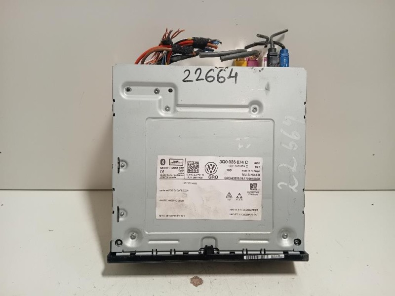 Unità Autoradio 3Q0035874C Volkswagen GOLF VII 2017