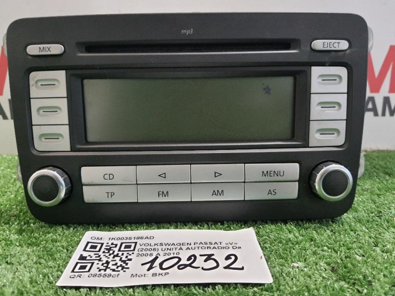 Unità Autoradio 1K0035186AD Volkswagen Passat V 2005