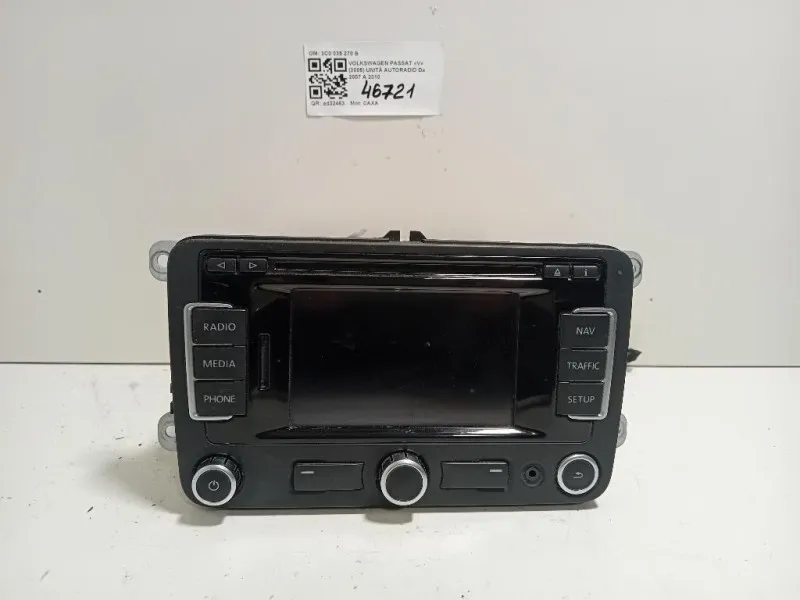Unità Autoradio 3C0 035 270 B Volkswagen Passat V 2005