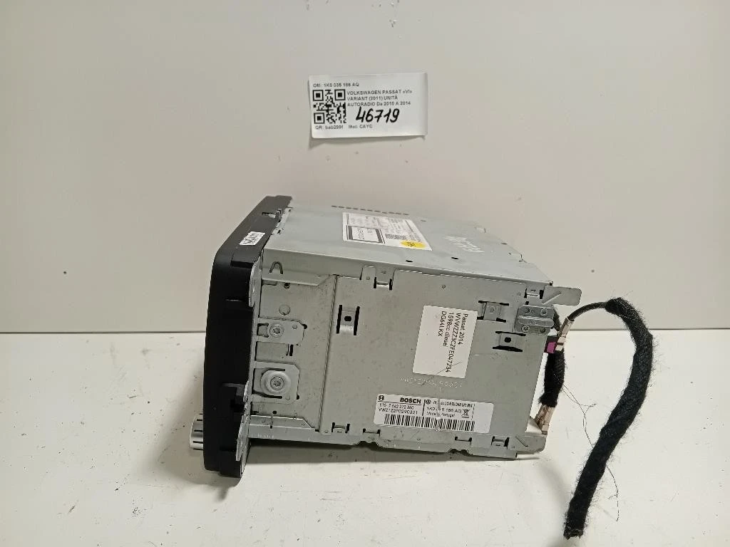 Unità Autoradio 1K0 035 186 AQ Volkswagen Passat VI Variant 2011