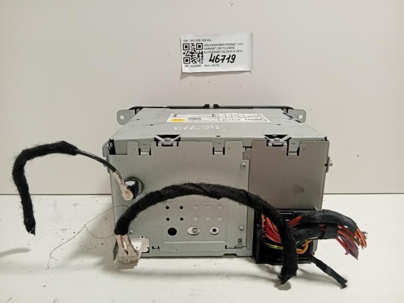 Unità Autoradio 1K0 035 186 AQ Volkswagen Passat VI Variant 2011