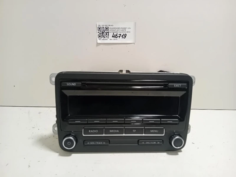 Unità Autoradio 1K0 035 186 AQ Volkswagen Passat VI Variant 2011