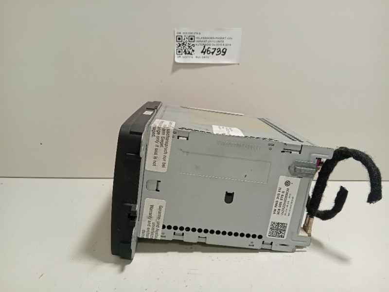 Unità Autoradio 3C8 035 279 G Volkswagen Passat VI Variant 2011