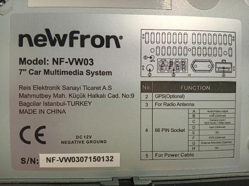 Unità Autoradio UNITÀ AUTORADIO Volkswagen Sharan IV 2010