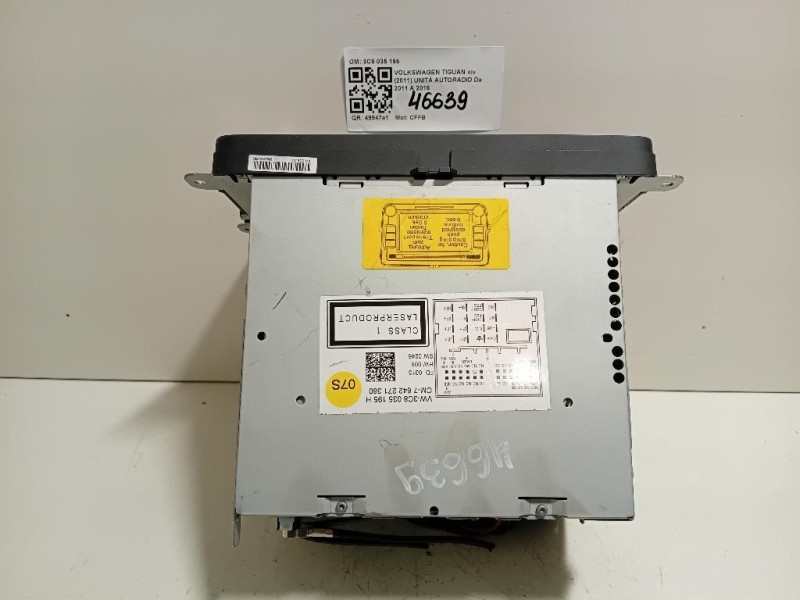 Unità Autoradio 3C8 035 195 Volkswagen Tiguan I 2011