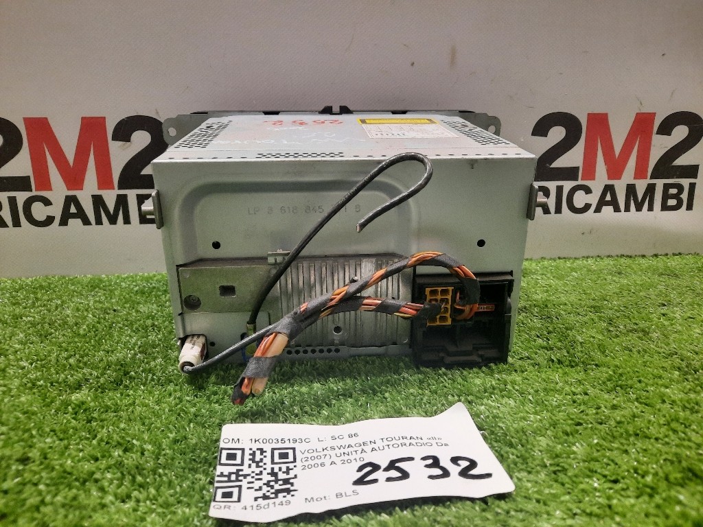 Unità Autoradio 1K0035193C Volkswagen Touran II 2007