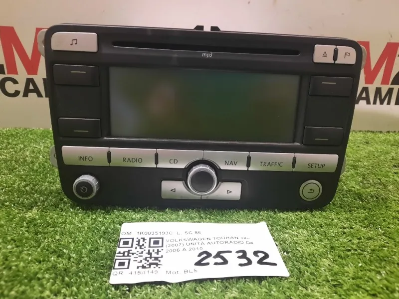 Unità Autoradio 1K0035193C Volkswagen Touran II 2007