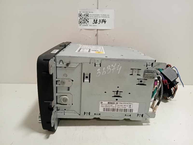 Unità Autoradio 1K0 035 186 AQ Volkswagen Touran III 2010