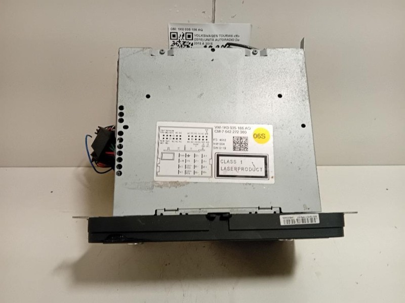 Unità Autoradio 1K0 035 186 AQ Volkswagen Touran III 2010
