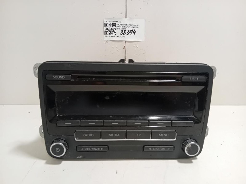 Unità Autoradio 1K0 035 186 AQ Volkswagen Touran III 2010