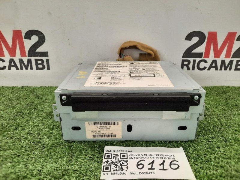 Unità Autoradio 31357212AA Volvo V40 II 2012