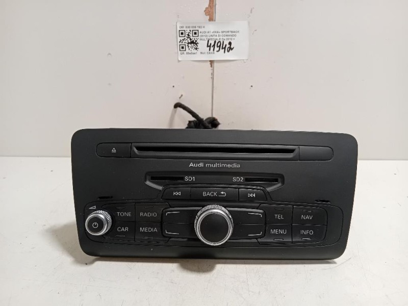 Unita DI Comando Multimediale 8X0 035 192 H Audi A1 8XA Sportback 2012