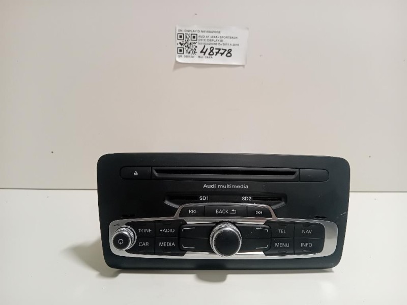 Unita DI Comando Multimediale UNITA DI COMANDO MULTIMEDIALE Audi A1 8XA Sportback 2012
