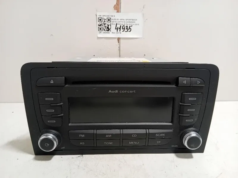 Unita DI Comando Multimediale 8P0 035 186 S Audi A3 8PA Sportback 2010