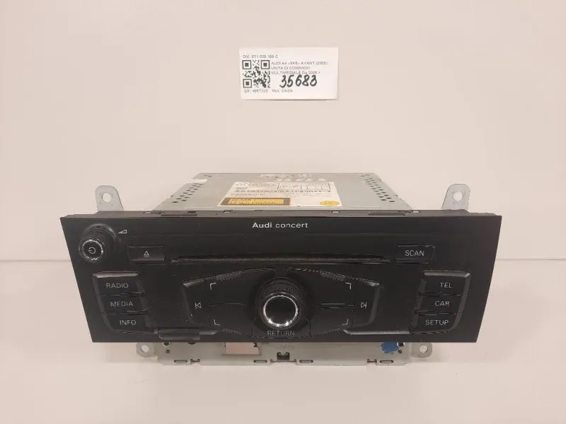 Unita DI Comando Multimediale 8T1 035 186 C Audi A4 8K5 Avant 2008
