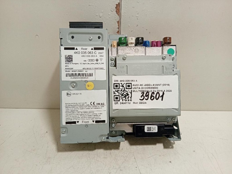 Unita DI Comando Multimediale 4K0 035 063 A Audi A6 4GD Avant 2016