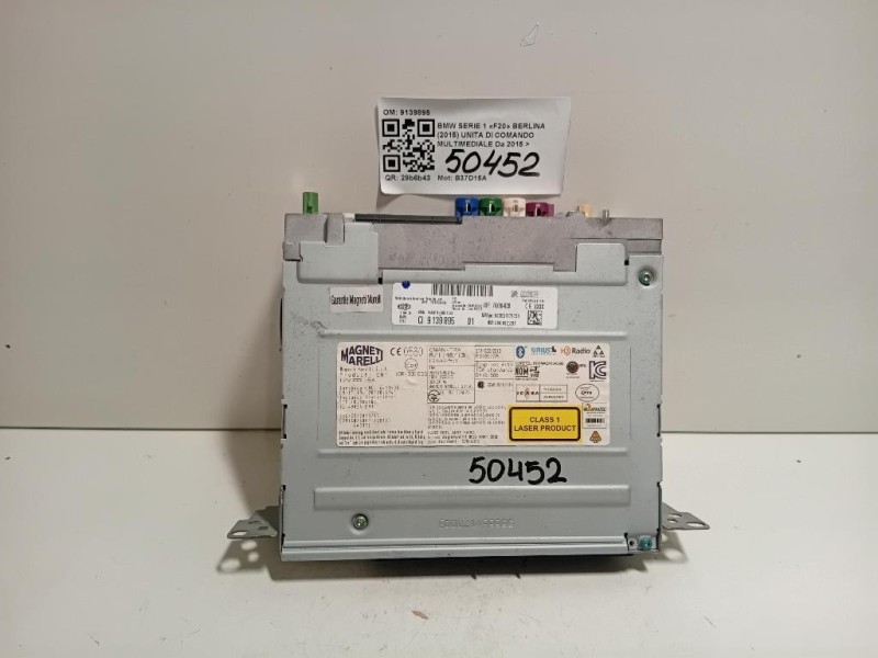 Unita DI Comando Multimediale 9139895 Bmw Serie 1 F20 Berlina 2015