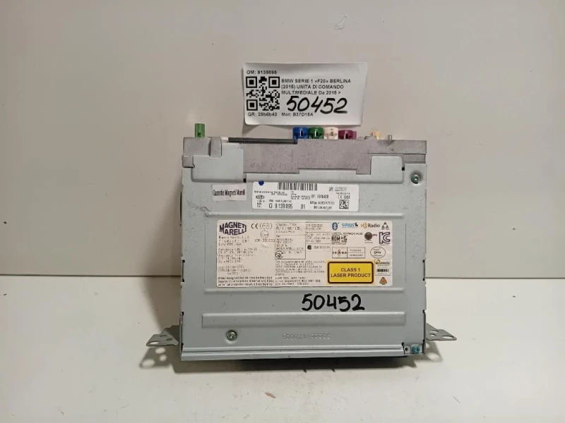 Unita DI Comando Multimediale 9139895 Bmw Serie 1 F20 Berlina 2015