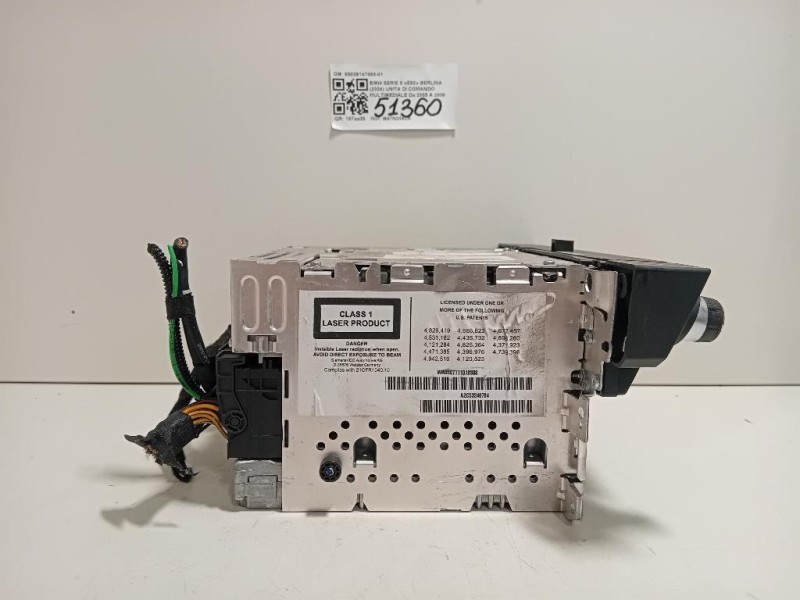Unita DI Comando Multimediale 65839147869-01 Bmw Serie 5 E60 Berlina 2004