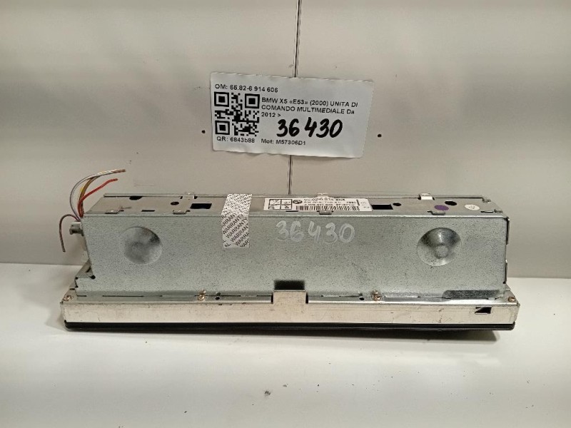 Unita DI Comando Multimediale 6582-6 914 606 Bmw X5 E53 2000