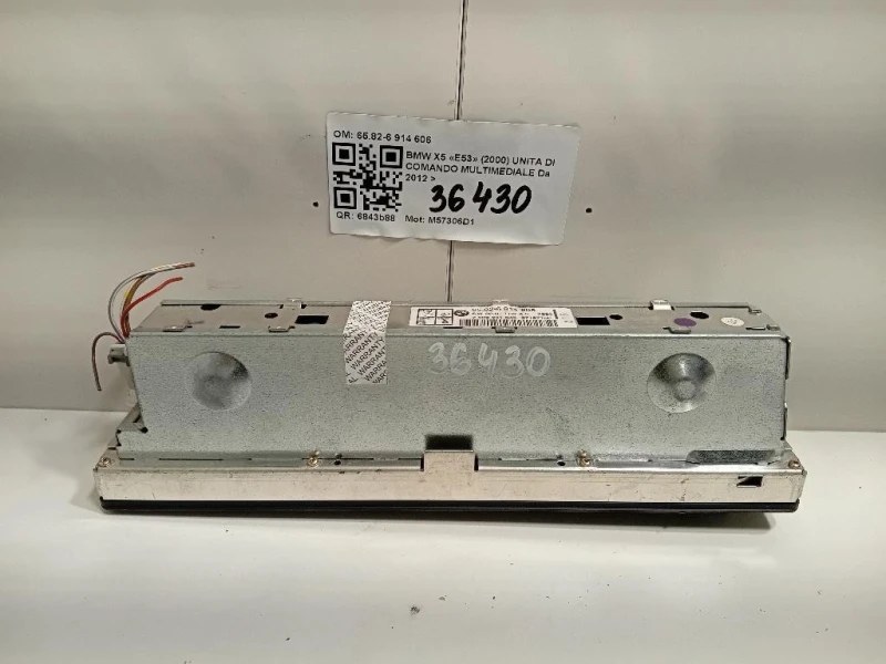 Unita DI Comando Multimediale 6582-6 914 606 Bmw X5 E53 2000