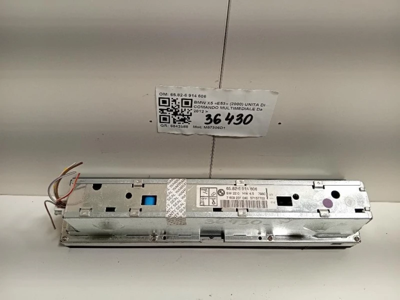 Unita DI Comando Multimediale 6582-6 914 606 Bmw X5 E53 2000