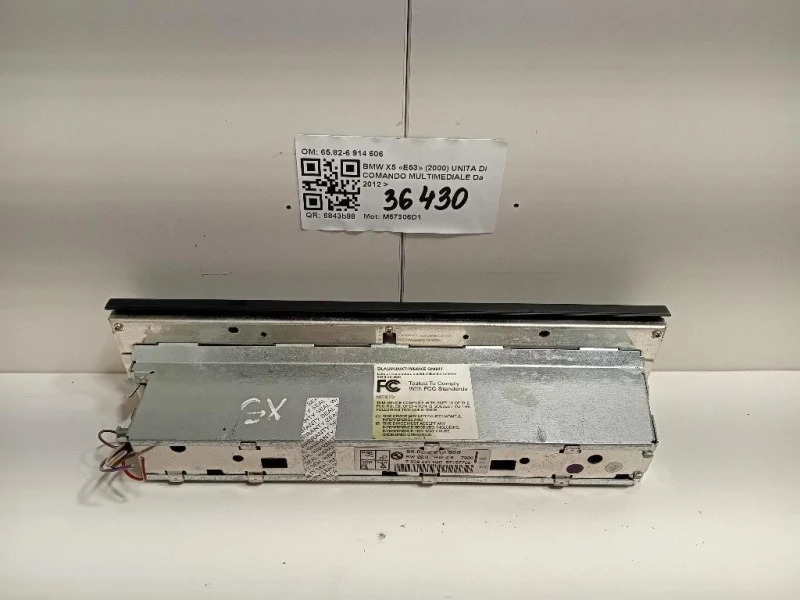 Unita DI Comando Multimediale 6582-6 914 606 Bmw X5 E53 2000