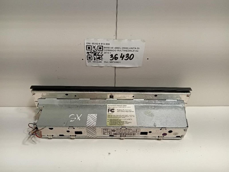 Unita DI Comando Multimediale 6582-6 914 606 Bmw X5 E53 2000