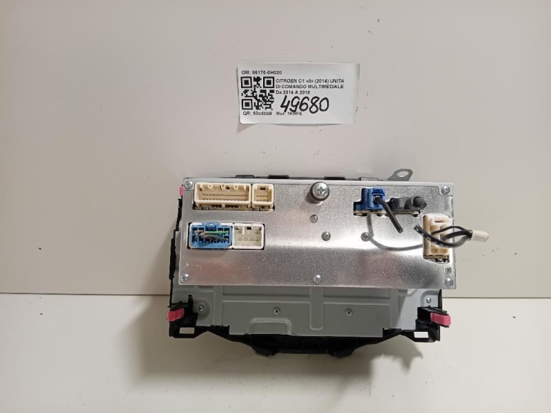 Unita DI Comando Multimediale 86170-0H020 Citroen C1 II 2014