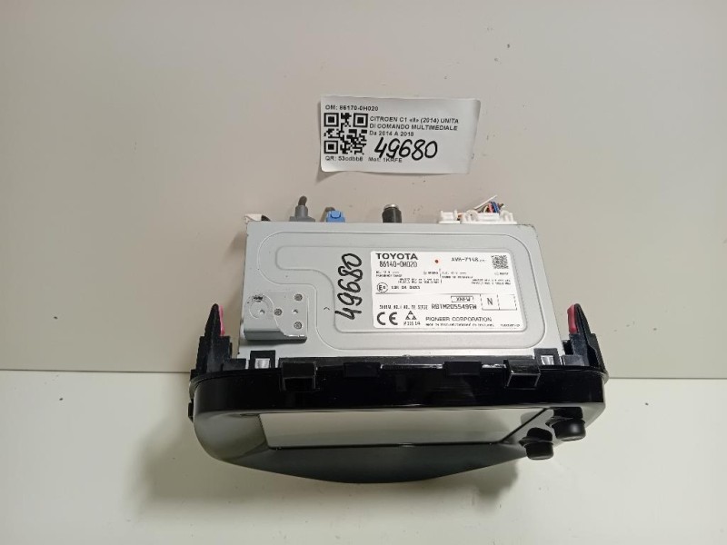 Unita DI Comando Multimediale 86170-0H020 Citroen C1 II 2014