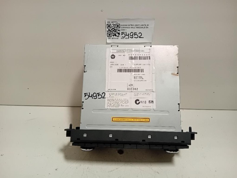 Unita DI Comando Multimediale 26777L Dodge Nitro 2007