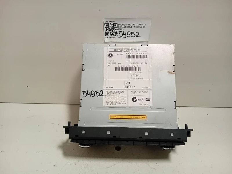 Unita DI Comando Multimediale 26777L Dodge Nitro 2007